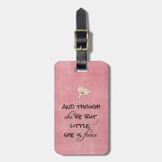 Und obwohl sie nur wenig ist, ist sie ein Zitat vo Gepäckanhänger (Vorderseite vertikal)