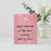 Und obwohl sie nur wenig ist, ist sie ein Zitat vo Postkarte (Stehend Vorderseite)