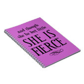 Und obwohl sie nur wenig ist, ist sie erbittert notizblock (Rechte Seite)