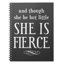 Und obwohl sie nur wenig ist, ist sie erbittert notizblock