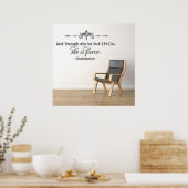 "Und obwohl sie nur wenig ist, ist sie erbittert." Poster (Küche)