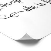 "Und obwohl sie nur wenig ist, ist sie erbittert." Poster (Ecke)