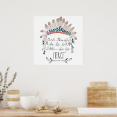 "Und obwohl sie nur wenig ist, ist sie FIERCE." Poster (Küche)