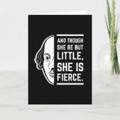 Und obwohl sie so klein ist, ist sie ein scharfer  karte (Vorderseite)