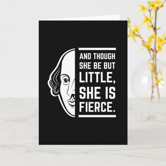 Und obwohl sie so klein ist, ist sie ein scharfer  karte (Gelbe Blume)