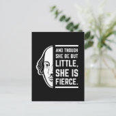 Und obwohl sie so klein ist, ist sie ein scharfer  postkarte (Stehend Vorderseite)