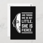 Und obwohl sie so klein ist, ist sie ein scharfer  postkarte (Vorne/Hinten)