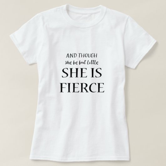 Und obwohl sie so klein ist, ist sie ein scharfer T-Shirt (Design vorne)