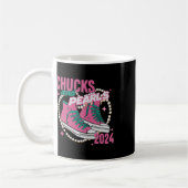 Und Perlen, ich bin bei ihr Kamala 2024 Kaffeetasse (Links)
