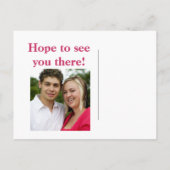 Und Save the Date! Ankündigungspostkarte (Rückseite)