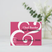 Und Save the Date! Ankündigungspostkarte (Stehend Vorderseite)