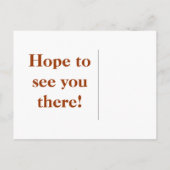 Und Save the Date! Ankündigungspostkarte (Rückseite)