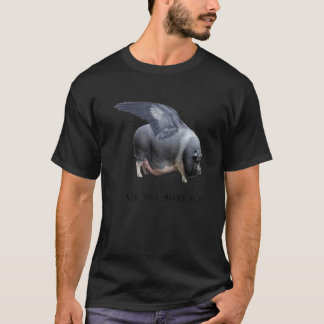 Und Schweine könnten Fliegen Funny Animal Foto Vec T-Shirt