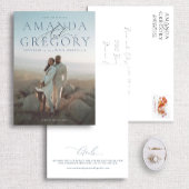 und Script Full Foto Elegante Save the Date Karte