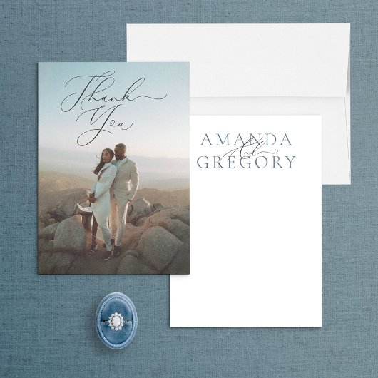 Und Script Full Foto Elegante Vielen Dank Karte