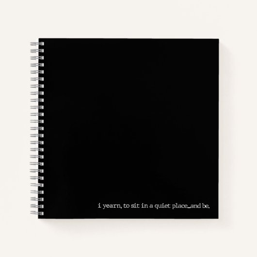 "...und sein." Fachmagazin für Spiralgedichte Notizblock (Vorderseite)