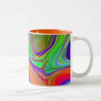 "und setzen Sie dann Zeit geknitterten" Kaffee Zweifarbige Tasse