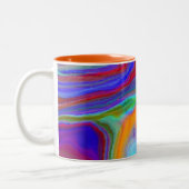 "und setzen Sie dann Zeit geknitterten" Kaffee Zweifarbige Tasse (Links)