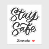 Und sicher Bleibe Aufkleber (Blatt)