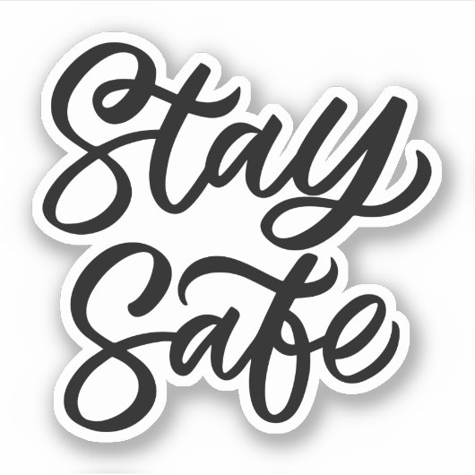 Und sicher Bleibe Aufkleber (Vorderseite)