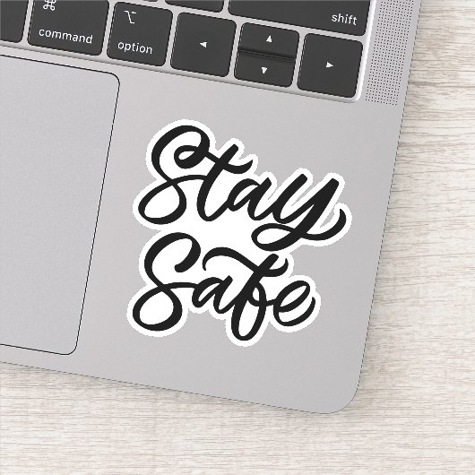 Und sicher Bleibe Aufkleber (Detail)