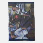 Und...sie hat den Mailman Verheiratet Geschirrtuch (Vertikal)