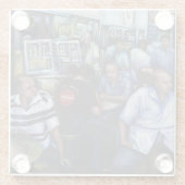 Und...sie hat den Mailman Verheiratet Glasuntersetzer (Rückseite)