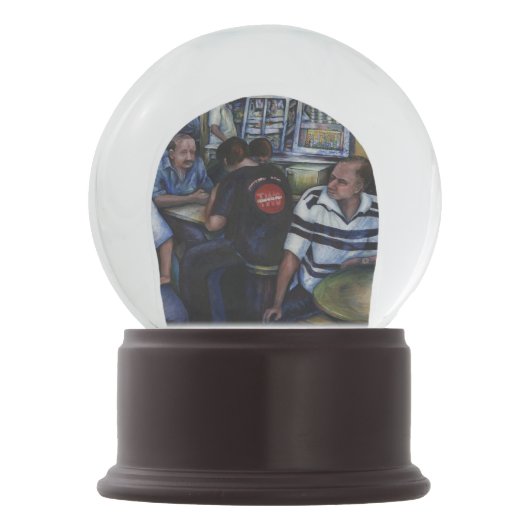 Und...sie hat den Mailman Verheiratet Schneekugel (Vorderseite)