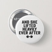 Und sie hob nach sonniger Fitness noch immer hefti Button (Vorne & Hinten)