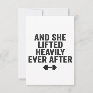 Und sie hob nach sonniger Fitness noch immer hefti Dankeskarte