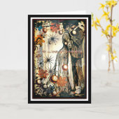 … und sie lebte ganz glücklich seitdem karte (Gelbe Blume)