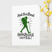 Und sie lebte glücklich je nach dem Wandern Karte (Gelbe Blume)