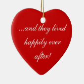 … und sie lebte glücklich seitdem! keramikornament (Rechts)