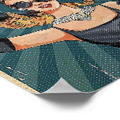 Und sie lebte glücklicherweise immer nach Katzen Poster (Ecke)