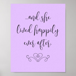 Und sie lebte glücklicherweise je nach Poster