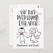 Und sie lebten glücklich, immer nach der Postkarte (Vorne/Hinten)