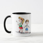 "Und sie nannten es "Welpe Liebe" Tasse (Links)
