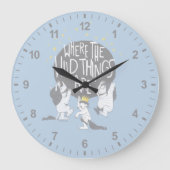 Und sie rockten ihre schrecklichen Ruder! Große Wanduhr (Vorderseite)