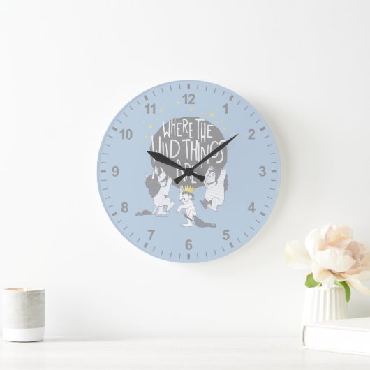 Und sie rockten ihre schrecklichen Ruder! Große Wanduhr (Zuhause)