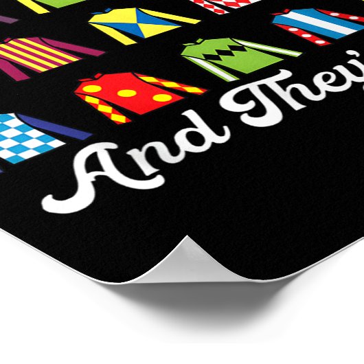 Und sie sind abseits von Pferderennen Derby Day Fu Poster (Ecke)