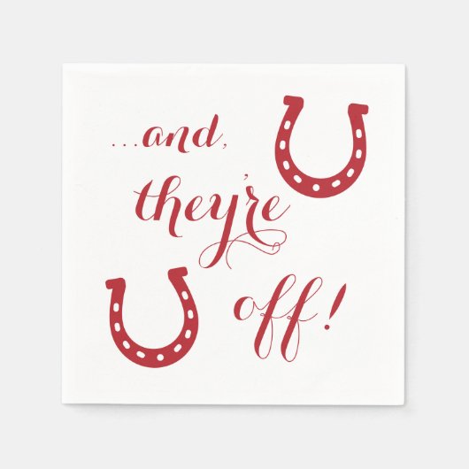 Und sie sind weg von Derby Serviette (Vorderseite)