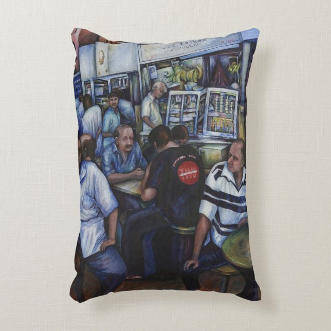 Und...sie Verheiratet die Mailman, Singapur Dekokissen (Vorderseite(Vertikal))