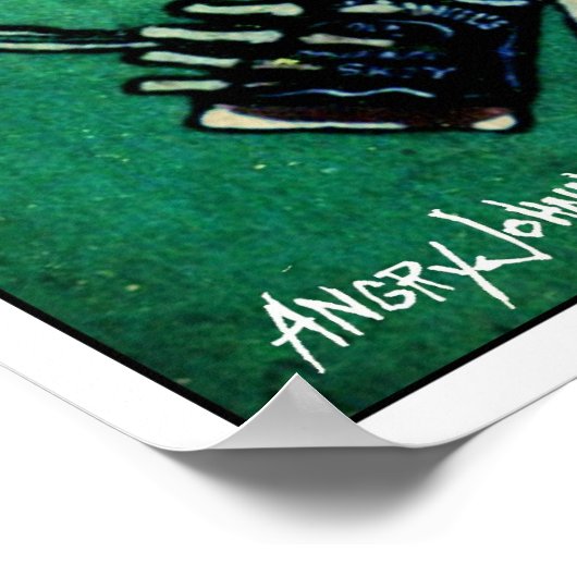 "Und sie werden Schläger aufnehmen." Poster (Ecke)