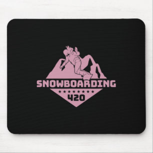 Und Snowboard Mountain Snowboard Snowboarder W Mousepad
