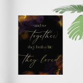 Und so bauten sie zusammen ein Leben, das sie lieb Foliendrucke