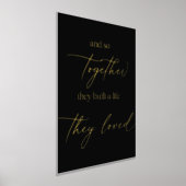 Und so bauten sie zusammen ein Leben, das sie lieb Foliendrucke (Ablage )