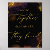 Und so bauten sie zusammen ein Leben, das sie lieb Foliendrucke (Vorderseite)