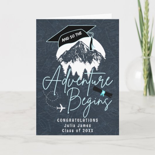 Und so beginnt das Abenteuer Abschluss, moderner G Karte (Vorderseite)