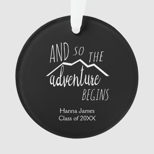 Und so beginnt das Abenteuer Abschluss Ornament (Vorderseite)