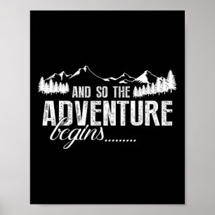 Und so beginnt das Abenteuer Camping Road Trip Poster